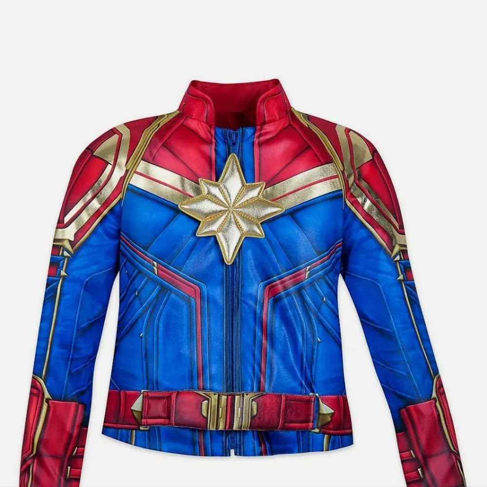 NWT Halloween Disney Store Captain Marvel Costume Girl Avengers